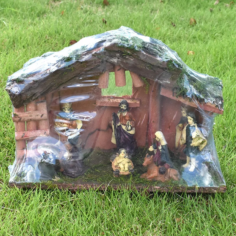 Nativity Manger Room Christmas Decorations Religious Gifts Crafts Christian Catholic Church Ornaments
