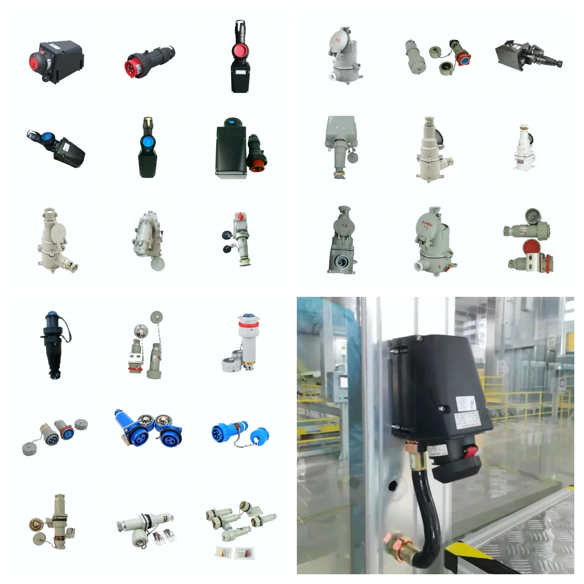 ATEX IP65 3 ядра 4 5 ядер AC110V 220V 380V настраиваемый металлический 1 фазовый 3-фазный взрывозащищенный штекер и розетка P + PE