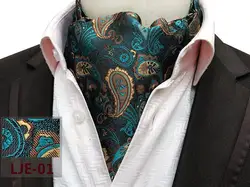 Free Shipping Custom Design Fashion Wedding Cravat Necktie Mens Silk Ascot Cravats for Sale
