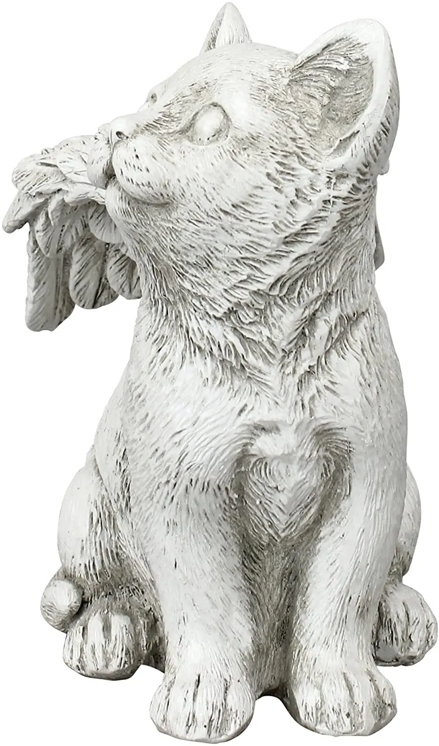 New Arrival Resin Angel Statue Antique Stone Finish Funny Decor Resin Cat Angel Pet Memorial Statue