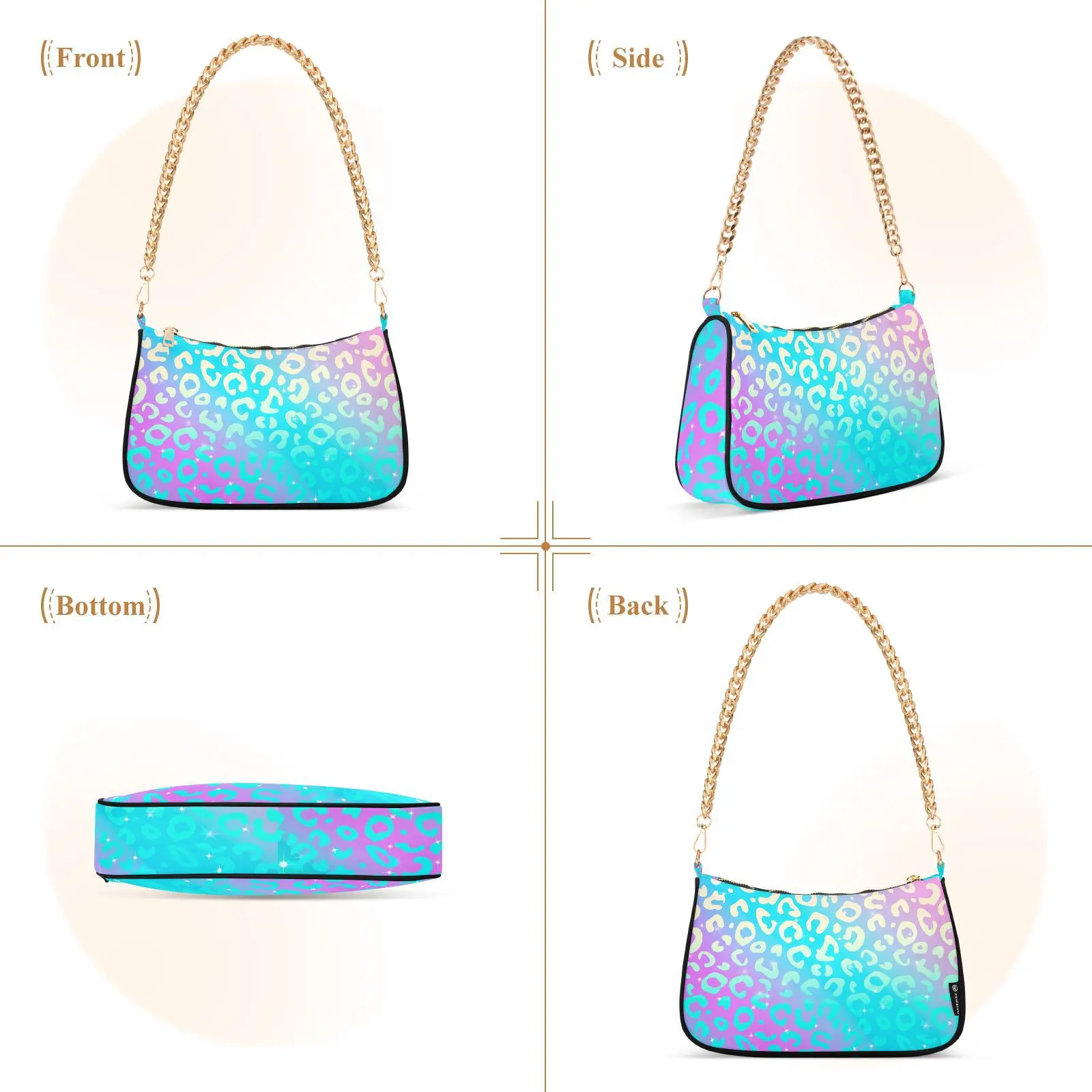 Wholesales Bling Bright Glitter Custom Diamond Fashion Handbags Leather Crossbody Bags For Women