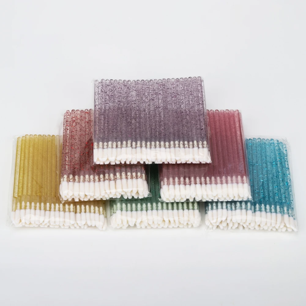 Lip Brush Lint Free Applicators Crystal Lipstick Disposable Applicators Lip Wands Lip Gloss Brushes Private Label