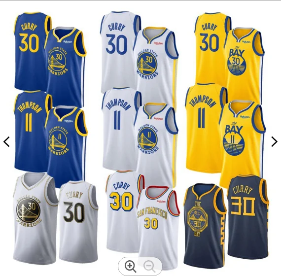 Hot sale Golden State City Warriors Custom Logo Basketball Uniforms City Edition Jersey 30 Stephen Curry 11 Thompson