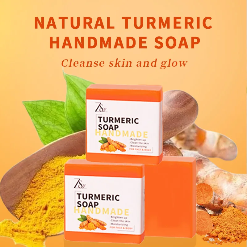 Savon Au Curcuma De Bain Blanchissant Naturel Acide Kojique Pour Le Visage Soins La Peau
