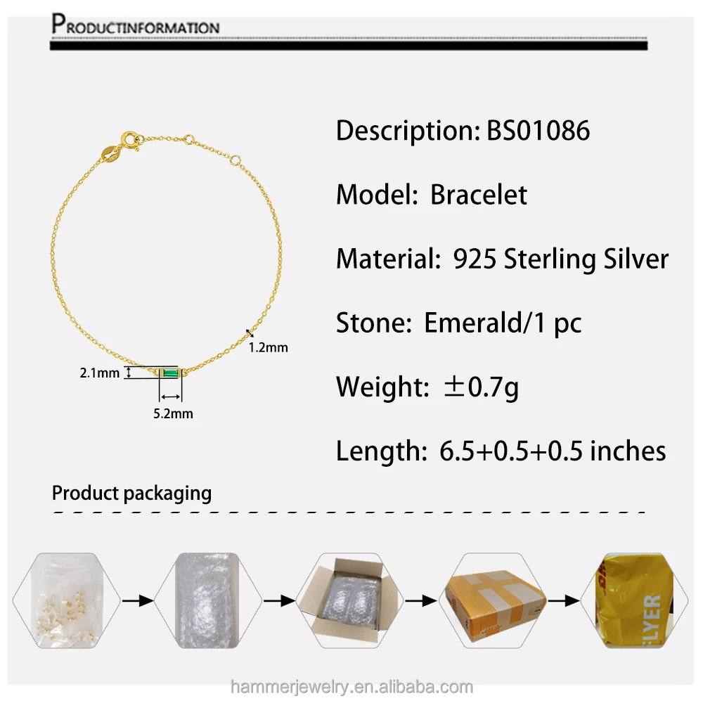 Fashion 925 Sterling Silver 14K Gold Plated Birth Stone Jewelry 12 Months Birthstone Mini Colored Zircon Hoop Bracelets
