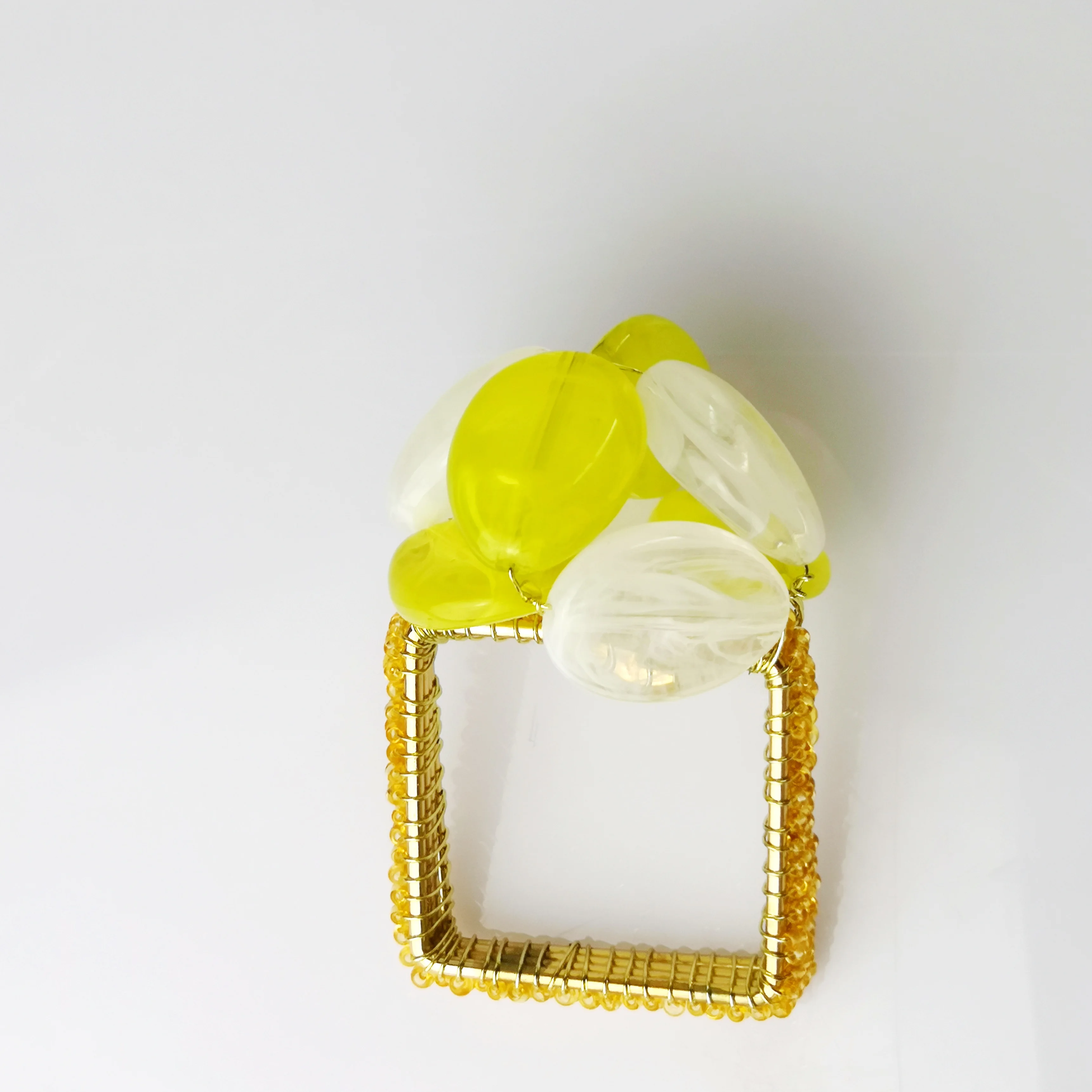 acrylic stone wedding decoration colorful napkin ring