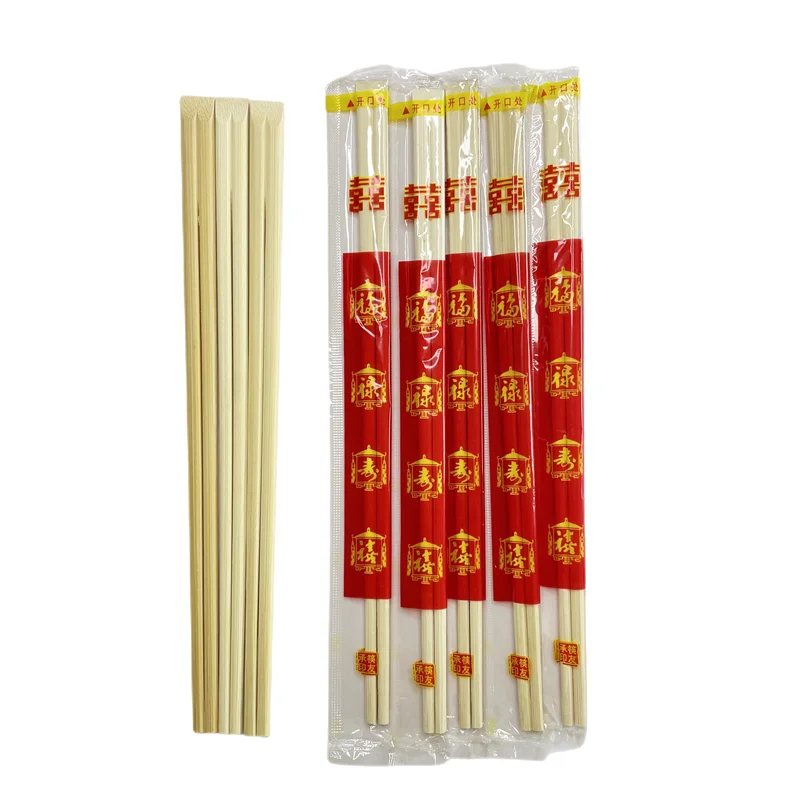 Одноразовые бамбуковые палочки для еды с логотипом завода в Китае