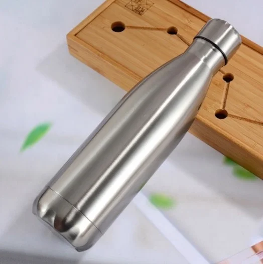 Лидер продаж на экспорт, вакуумная Изолированная термобутылка для воды 500 мл с широким горлышком и двойными стенками, из металла 304 SS для взрослых