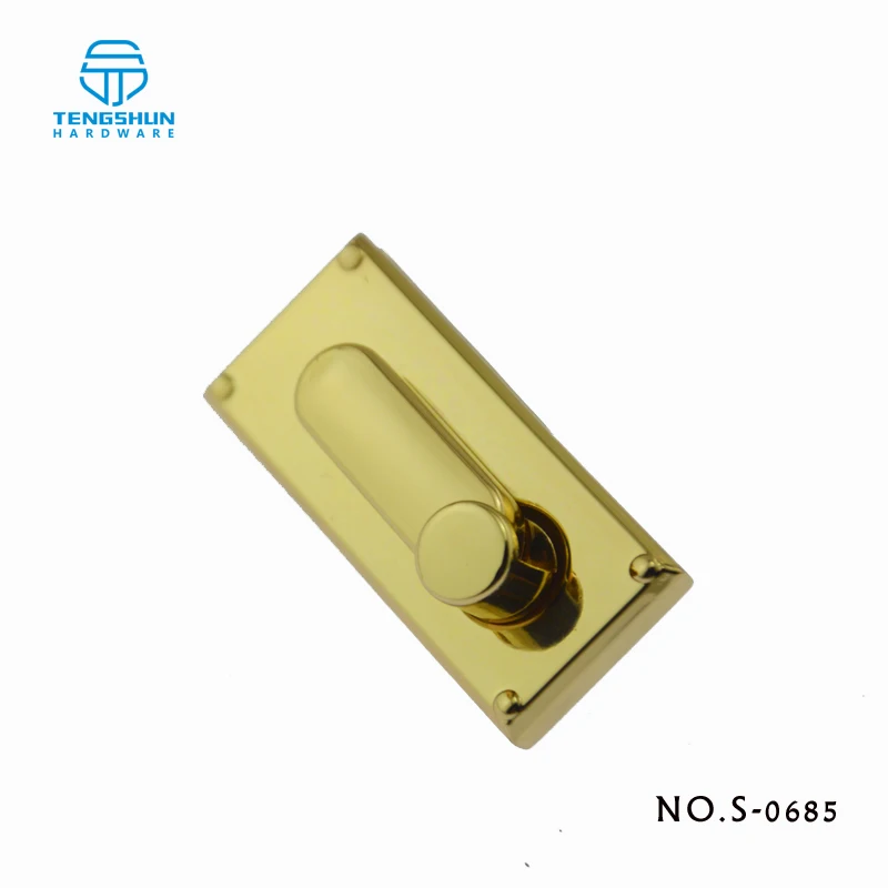 Новый стиль металлический поворотный замок для сумок Высококачественный из цинкового сплава оптовая продажа