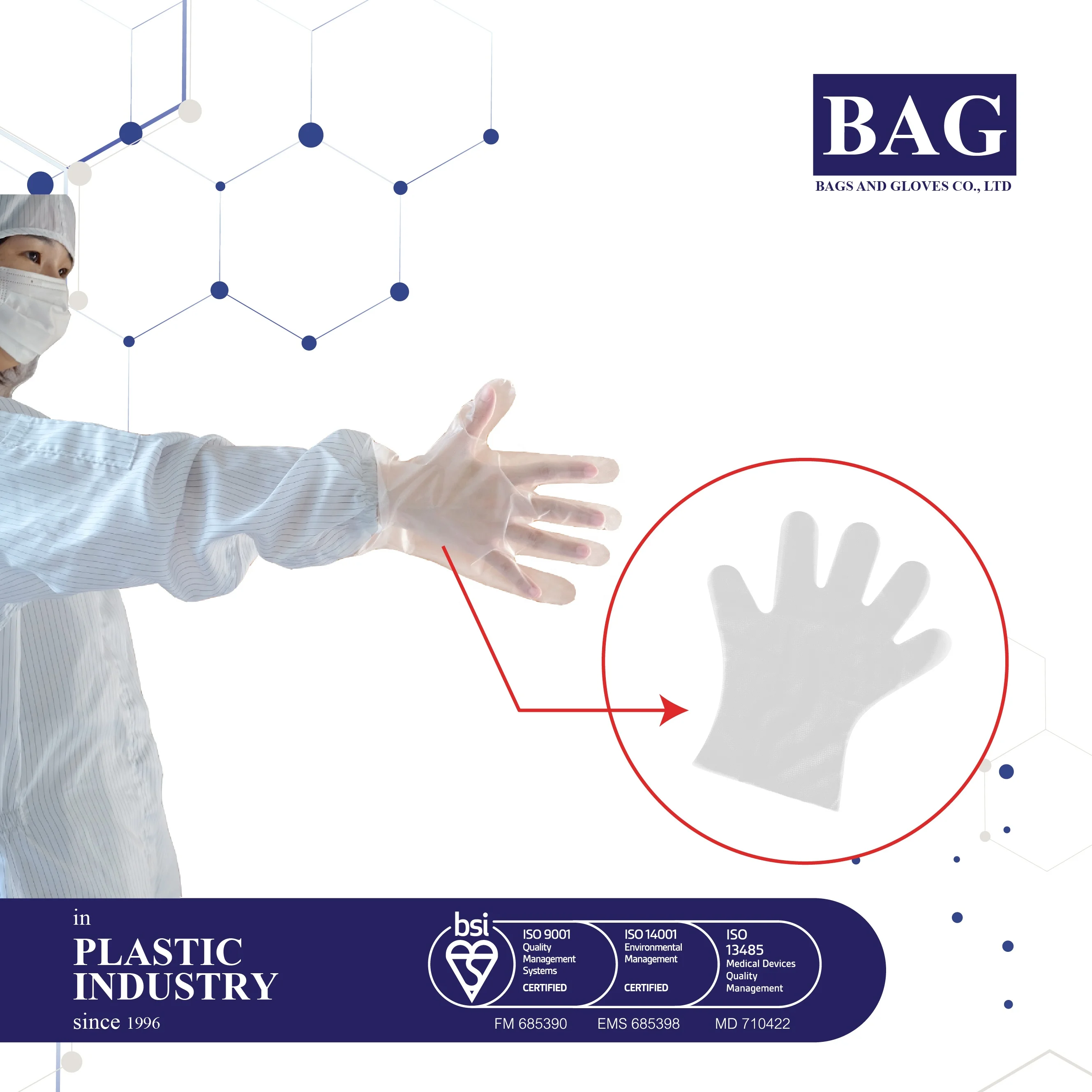 Cheap Clear Food grade CPE disposable gloves