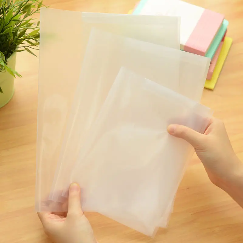 Hot Selling Plastic Clear Book Cover New Design A4 A5 Transparent PP Hard Book Cover