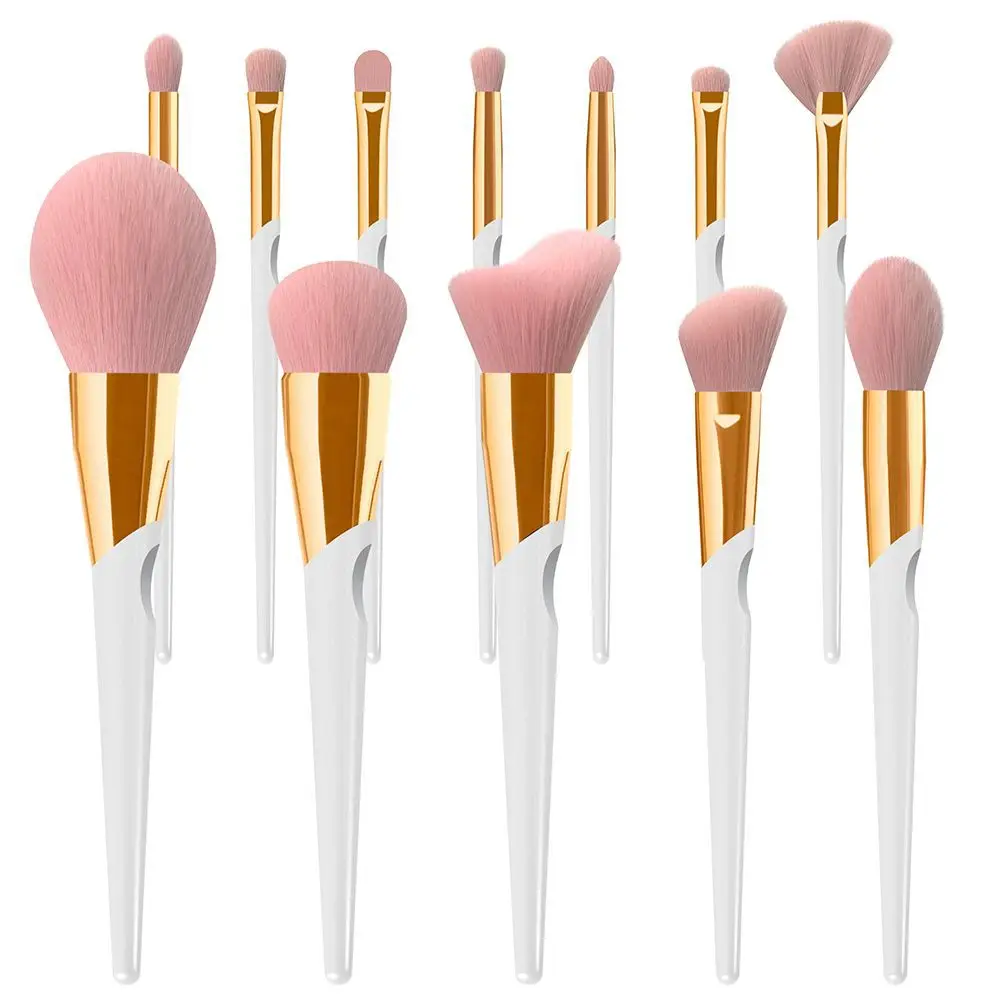 YRX  Factory Price 12Pcs Makeup Brush High Quality Wooden Handles Professional Eco Friendly Makeup Brush Set