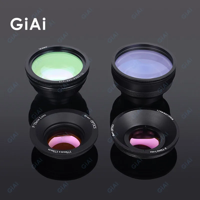 GiAi New technology scanning lens 1064nm 355nm 355nm 532nm field mirror F-Theta Scan Lenses For Laser Engraving Machine