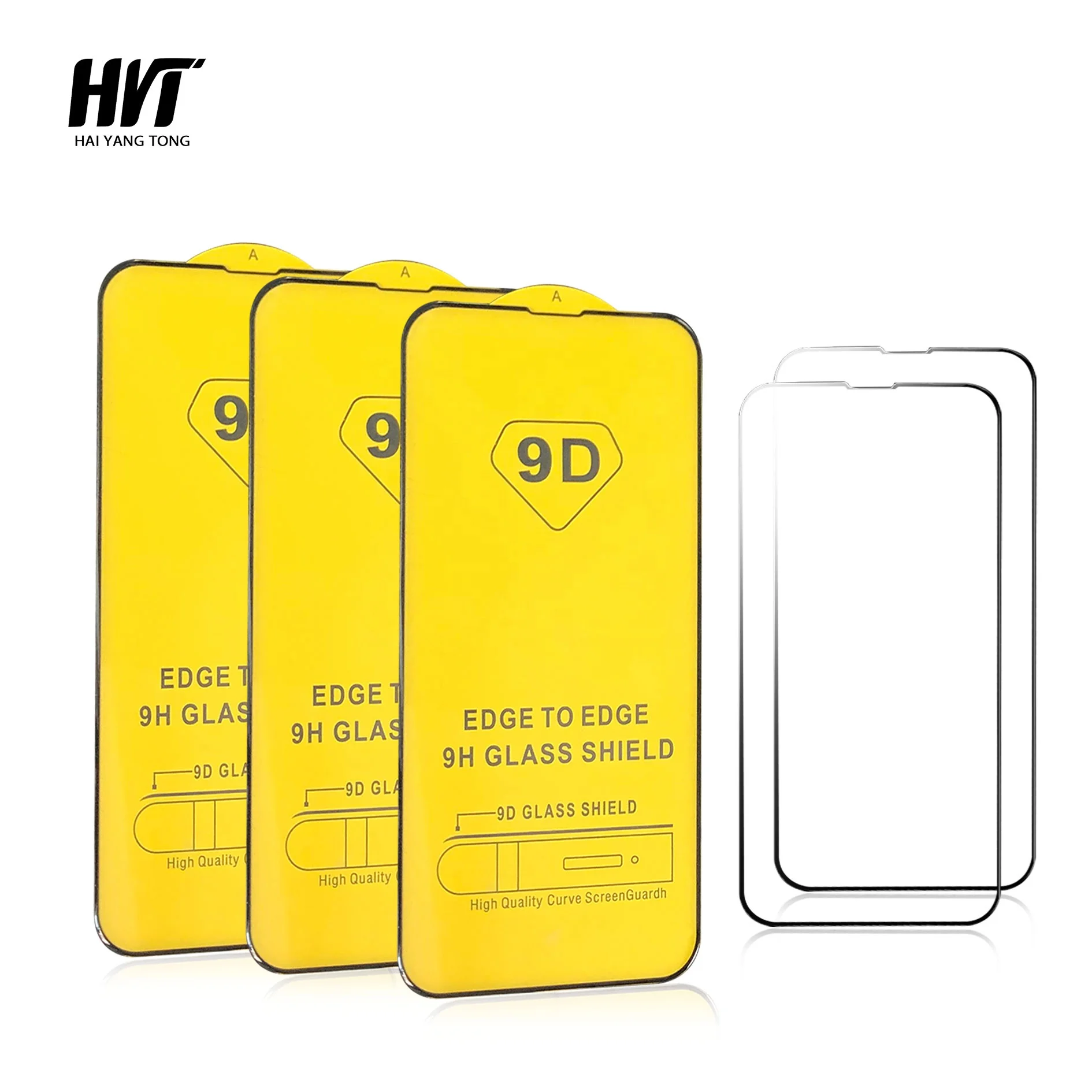 9h 3d 5d 6d 9d Full Curved Cover Wholesale Phone Tempered Glass Screen Protector For Iphone 13 12 11 Pro Max Xs Xr X 8 7