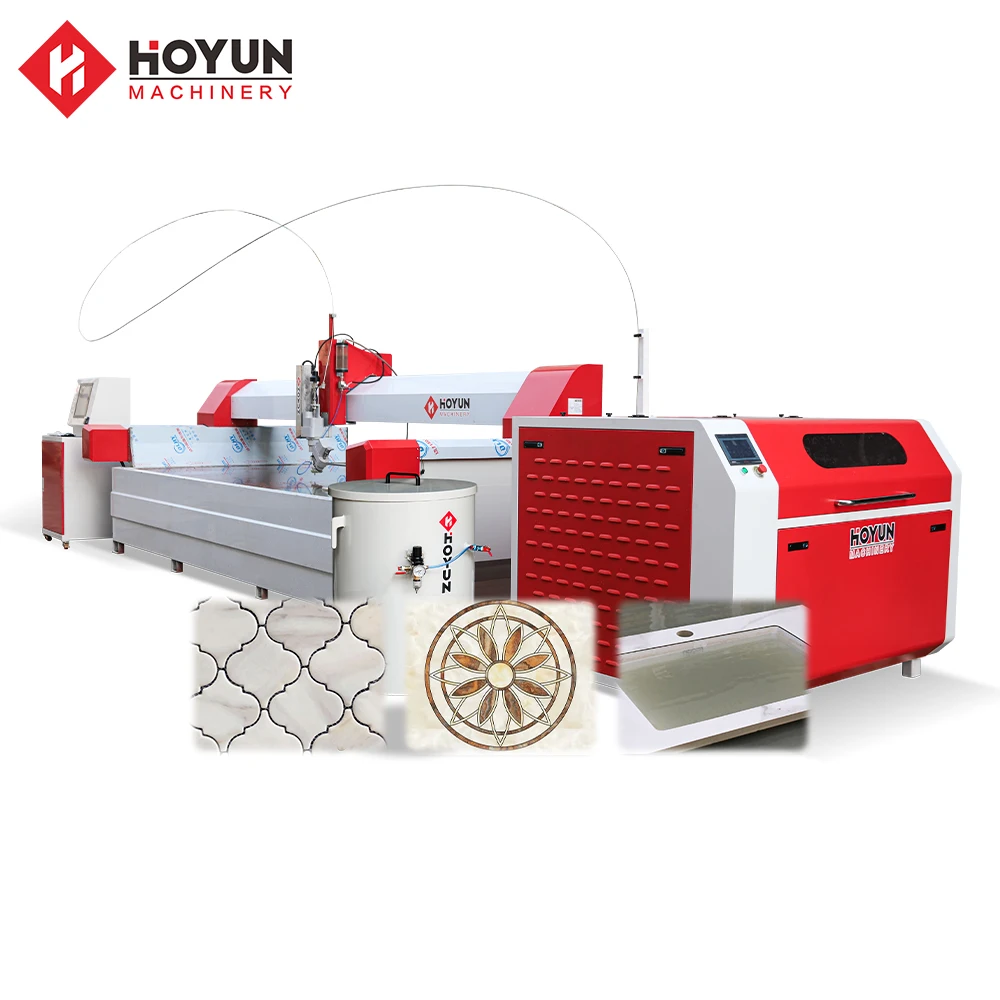Hongyi cnc каменный мраморный стол и керамическая плитка Водоструйная режущая машина маленький