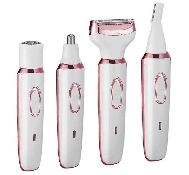 Multi-functional Epilator Beauty Device for Underarm Private Part Electric Lady Epilator Shaver 4 in 1 Nose Hair Trimmer 5 Hours