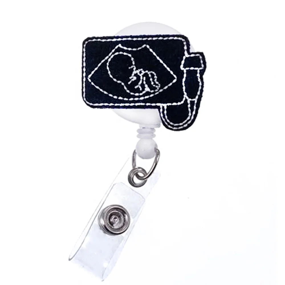 Mix Style Medical Series Retractable ID Badge Holder Alligator Clip Accessories