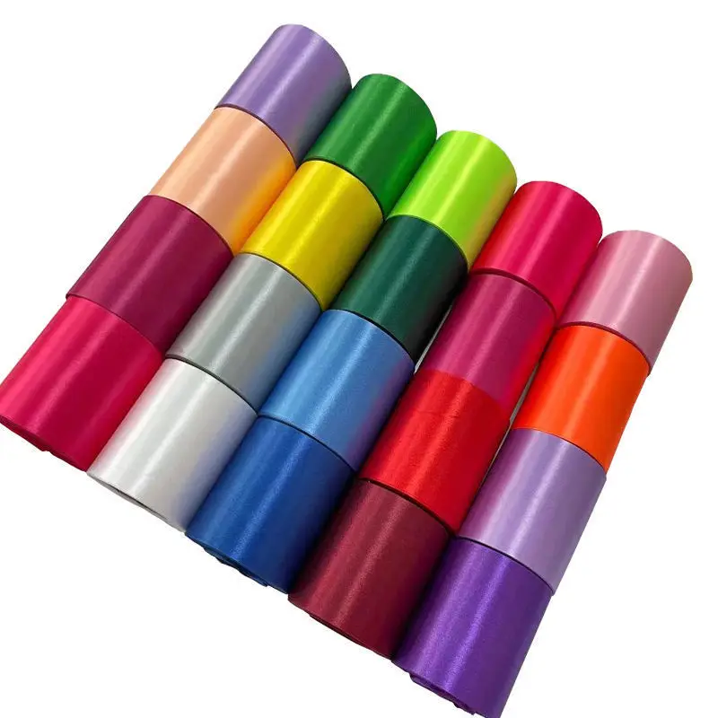 100% полиэфирные широкие 4-дюймовые атласные ленты китайский производитель для Выпускной