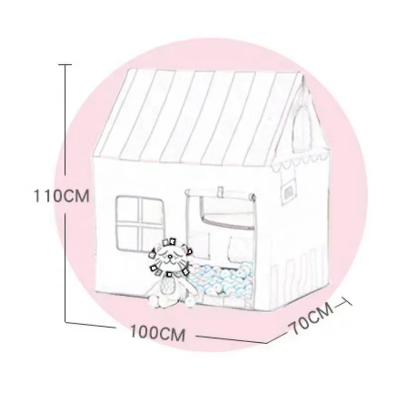 Kids Playhouse Tent  Princess Castle For Girls Glitter Castle Pop Up