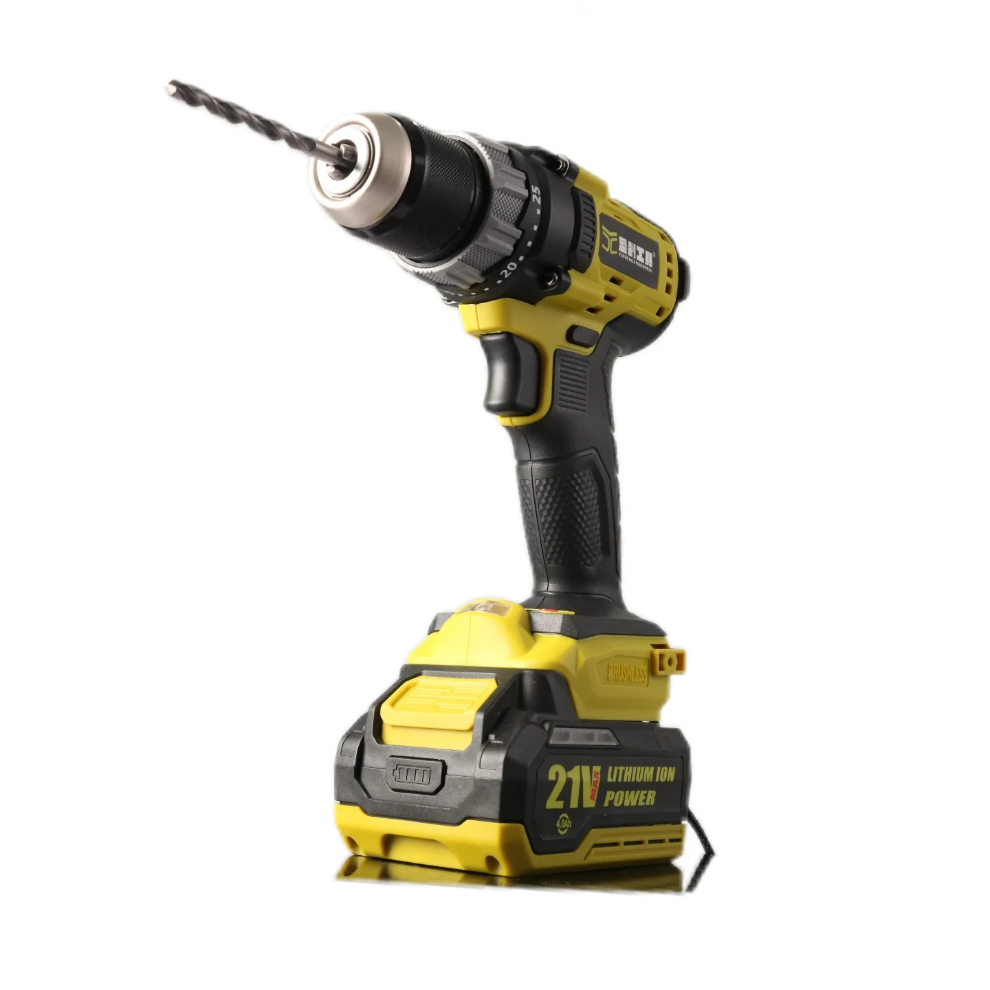 3-Function Brushless Impact Electric Drill Easily Solves Construction Site Drilling with Powerful Motor with  4.0 battery