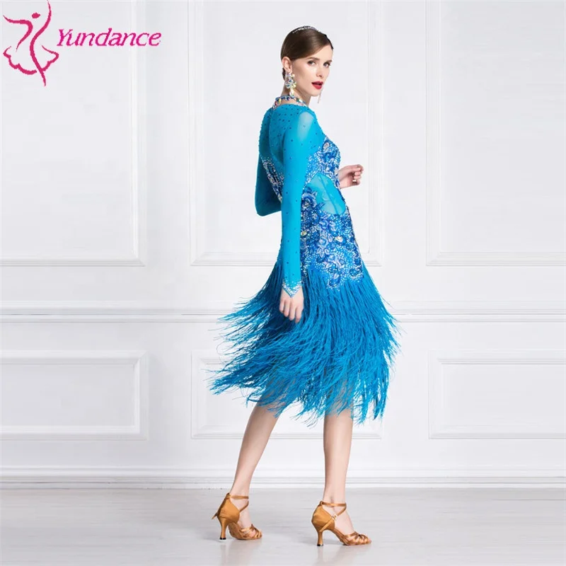 L-18314 Новая взрослая Женская национальному стандарту дружбы для латиноамериканских танцев конкурс платье