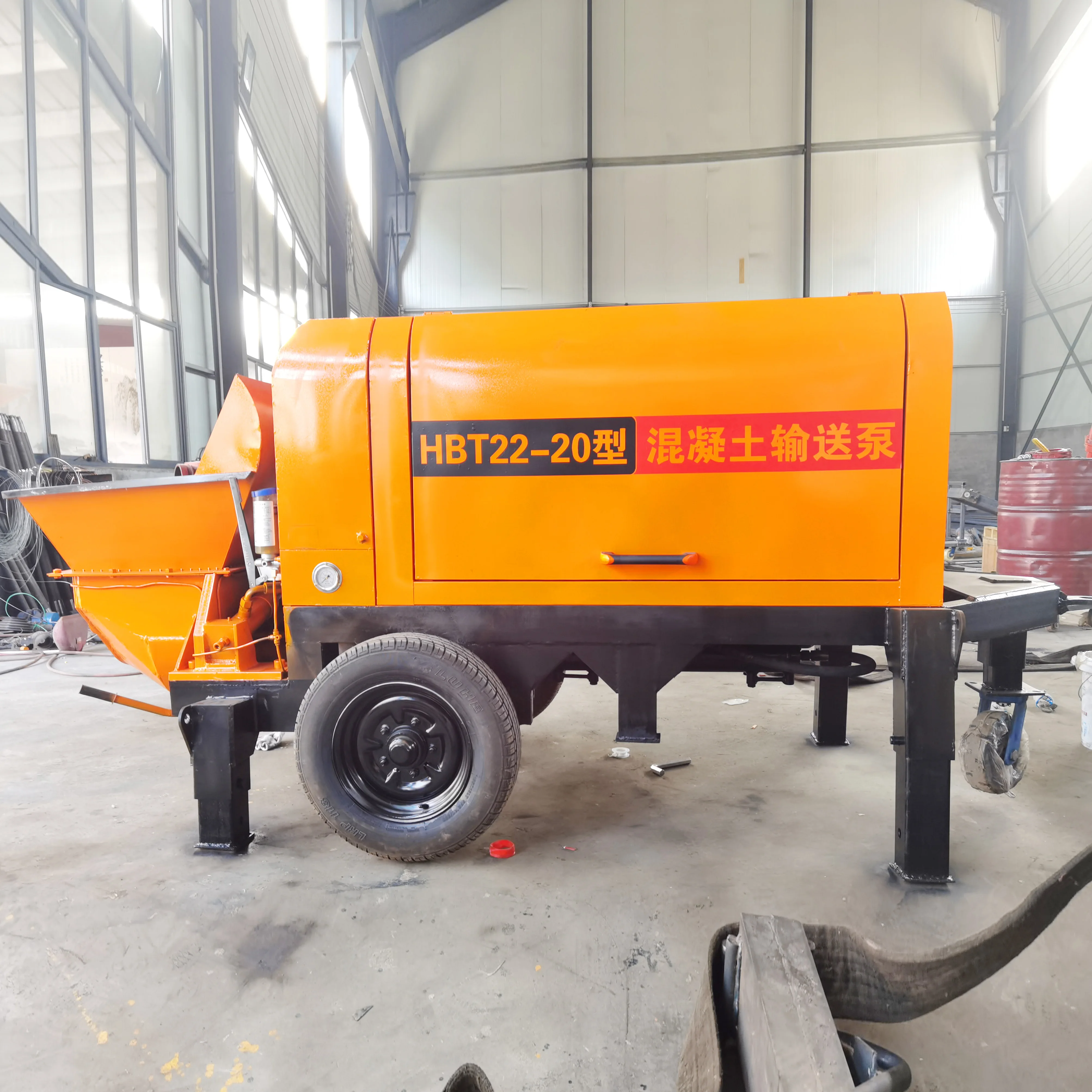 China Factory Direct Concrete Mixer with Pump Electric Diesel Engine Trailer Concrete Mixer Pump