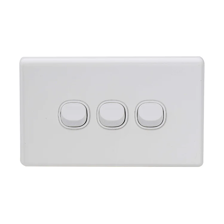 Australian Standard 250V 16A  Customized Logo Brand Electrical Wall Light With White Switch
