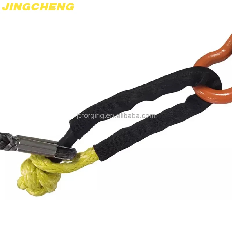 Soft Shackle Recovery Rope Hot Sale Breaking Strength Winch Snatch Block Towing Ring Used For Trailer
