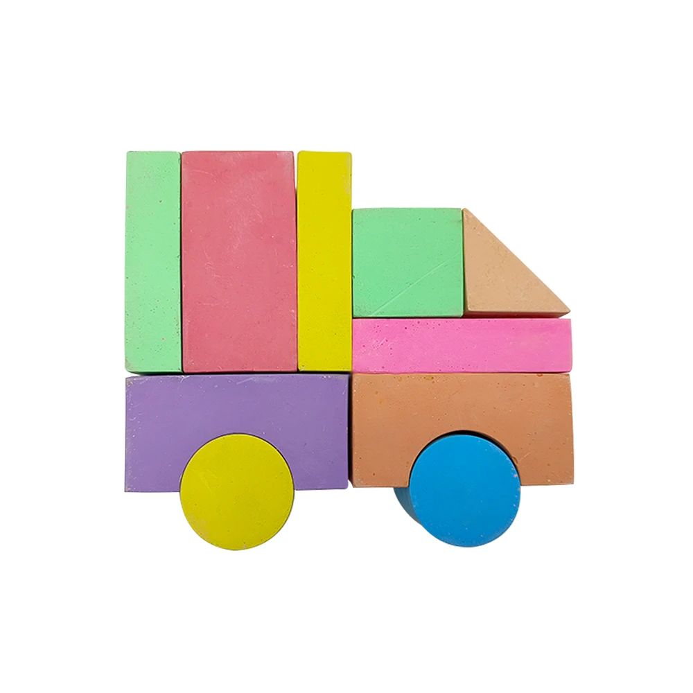 stationery art supplies 11pcs children kids toy multicolor jumbo sidewalk chalk