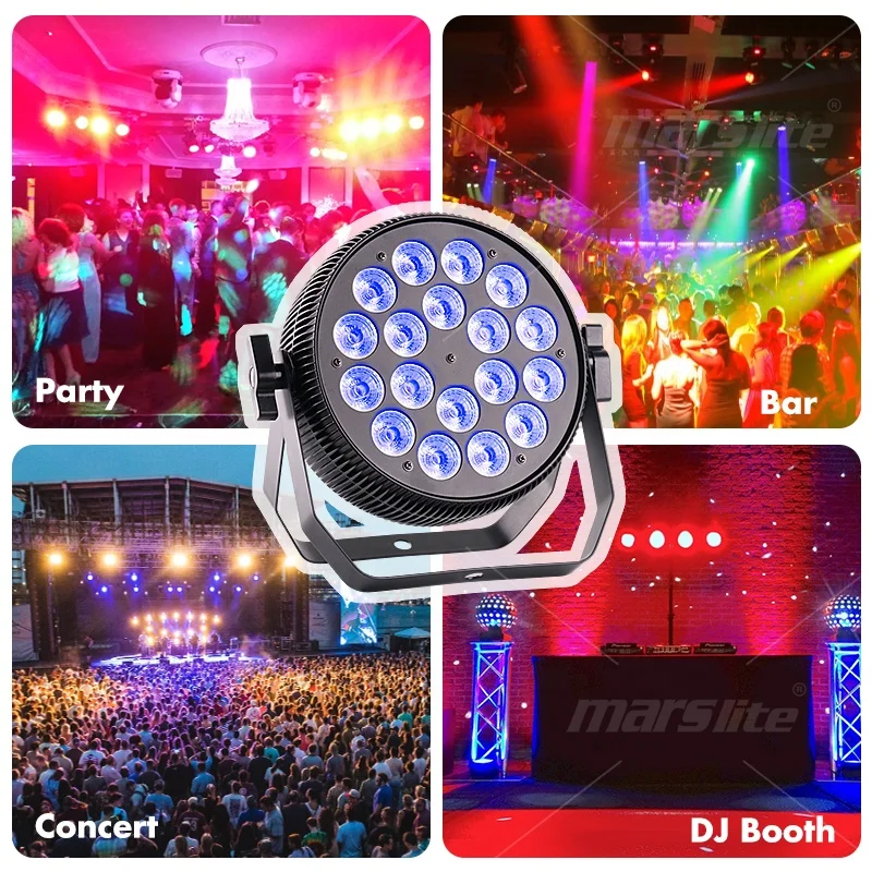 18 * 10w rgbw  led par light dmx stage light par 10w for DJ Disco show party Bar KTV