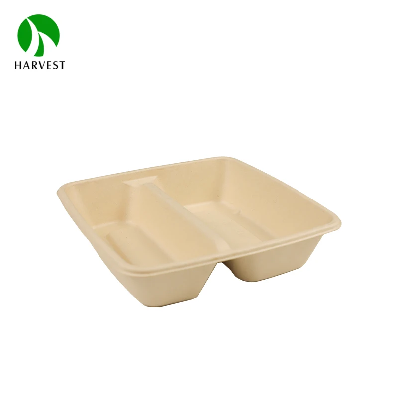 Square 8 Inch Eco friendly sustainable biodegradable food packaging