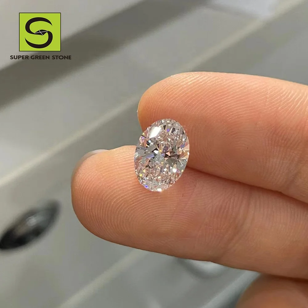 SuperGS IGI GIA Сертифицированный Овальный D VVS 1CT 2CT 3CT большой свободный созданный labgoren Vvs HPHT CVD лабораторный Выращенный алмаз