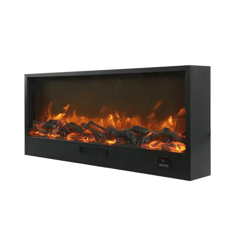 Manufacturer Supply Different Sizes Available Single Color Flame 220v Electric Fire Place Wall Mounted