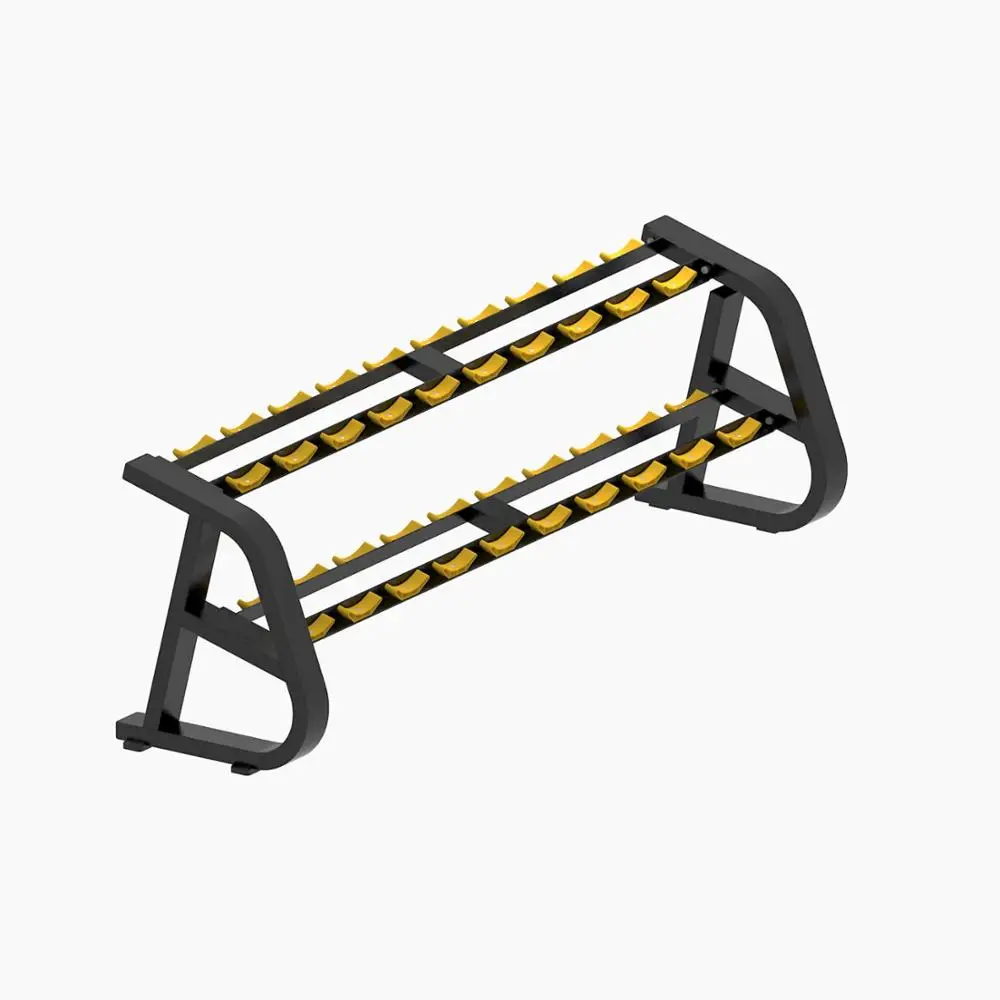 Домашний спортзал Коммерческая профессиональная стойка для гантелей фитнес оборудование двухслойная трехслойный