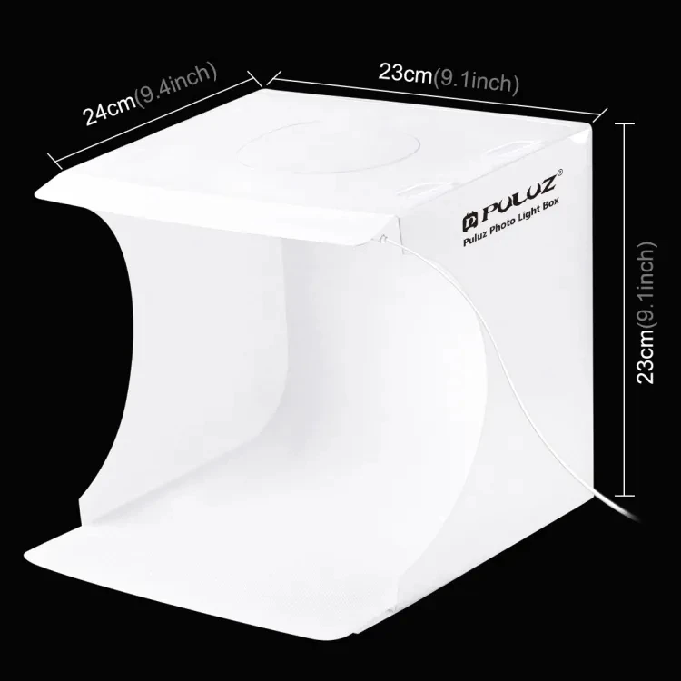 2023 Hot Selling Light Box Puluz 20cm Mini Photo Studio Box For Small Item Photography Accessories Photo Light Box With Free 6 B