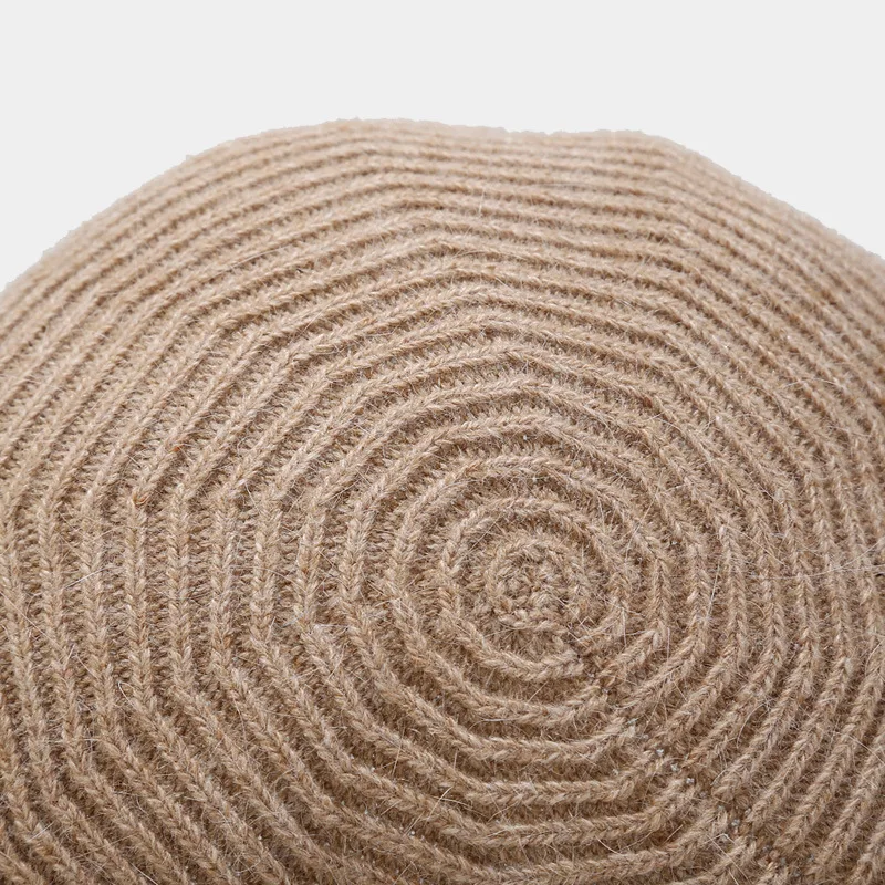 New style women wool knitted berets high quality winter beret hats custom logo crochet hats