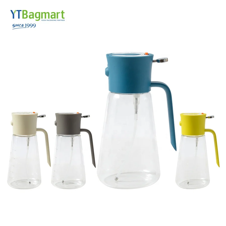 2 In 1 Glass Olive Oil Dispenser Sprayer Bottle For Kitchen Cooking