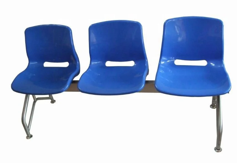 Modern China Manufacturers Airport Steel Chair High Back Cushion Waiting Bench Steel Link Chair