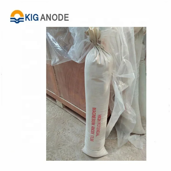 anti-corrossion prepackaged magnesium anode with backfill used for cathodic protection