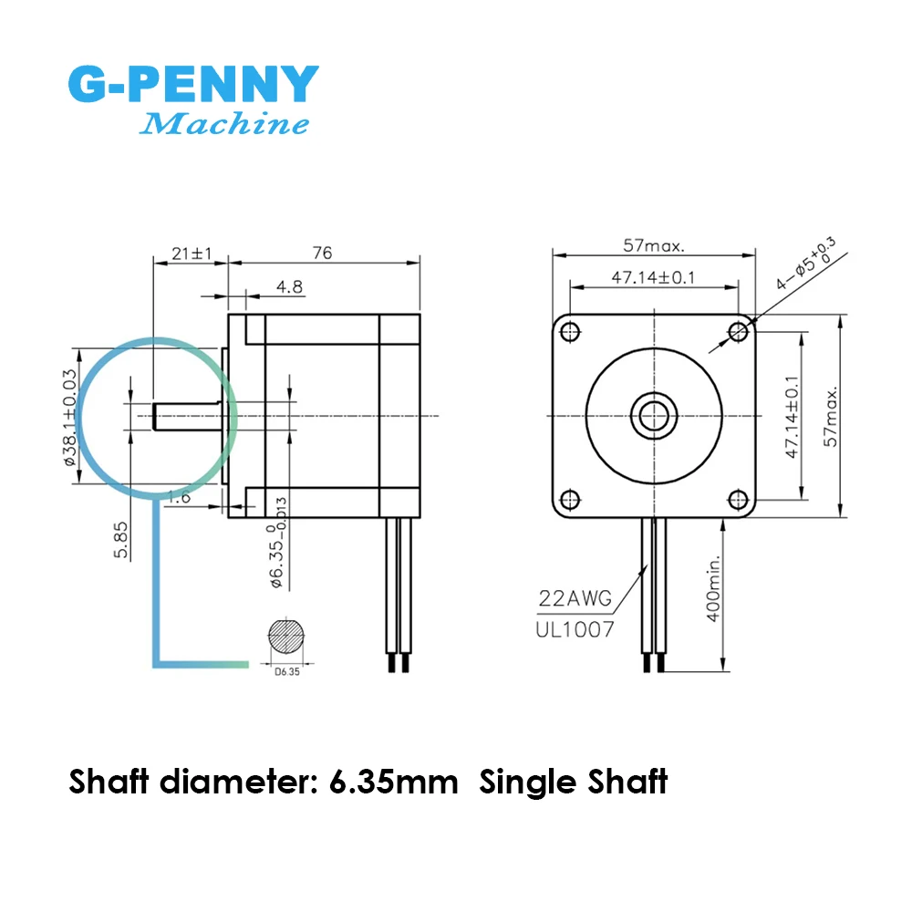57HS7630A4 Stepper motor 3A 1.89N.m for 3D Printer CNC Micro nema 23 stepper motor cnc
