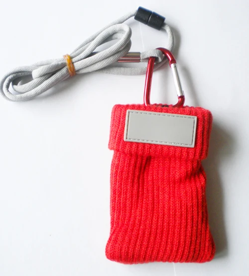 
Newest custom Deluxe handheld beaded Knitting cell phone bag,mobile phone pocket 