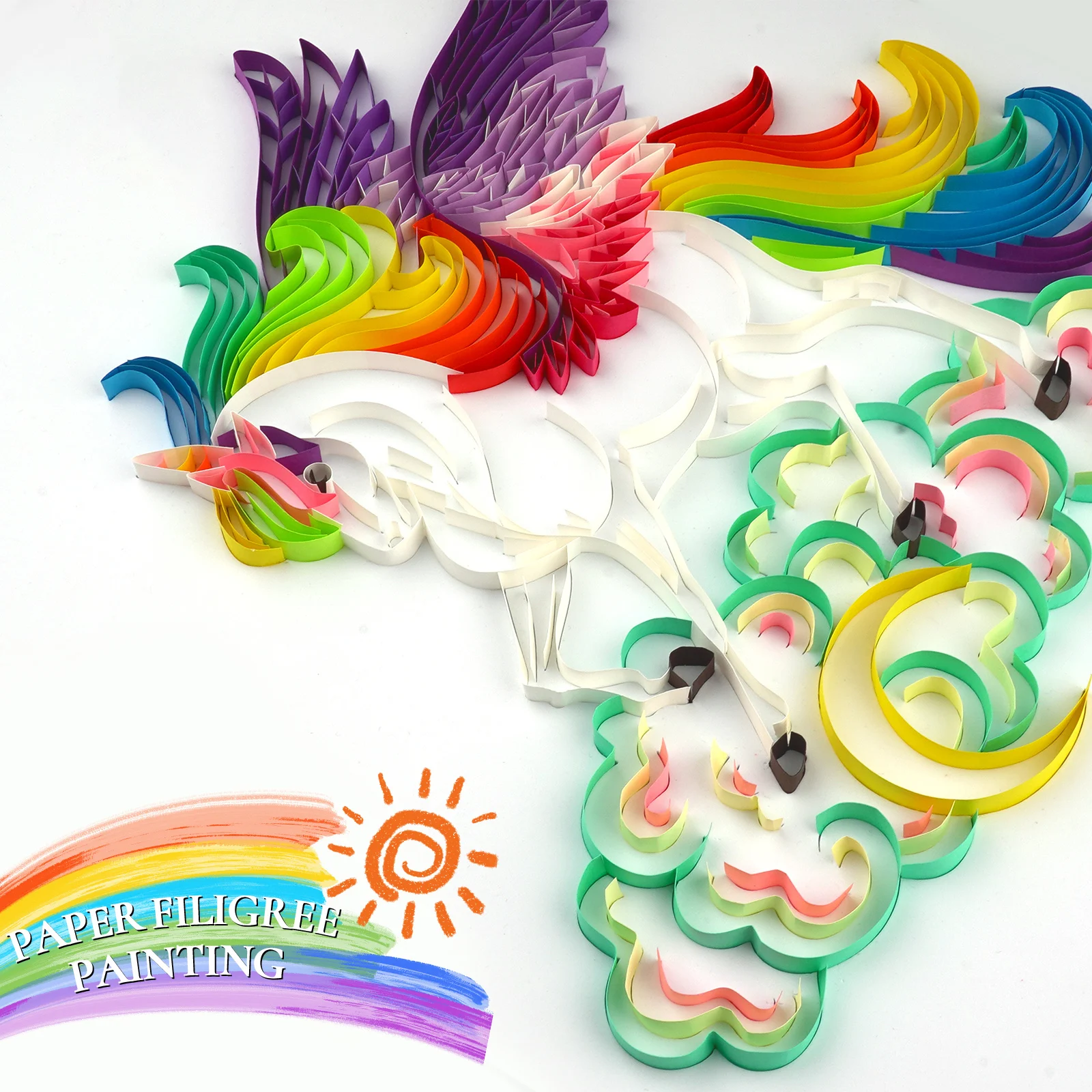 2021 new product beautiful handicraft article rolling paper completed gift craft paper foam paper craft