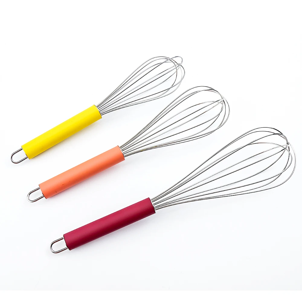 Венчик венчик из нержавеющей стали для кухни 3 упаковки 8 + 10 12 дюймов ручной растушевки перемешивания