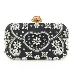 Hot Sale Female Clutch Evening Clutch Bags For Women Luxury Handmade Beaded Bag Diamond New Fashion Evening Purses For Ladies