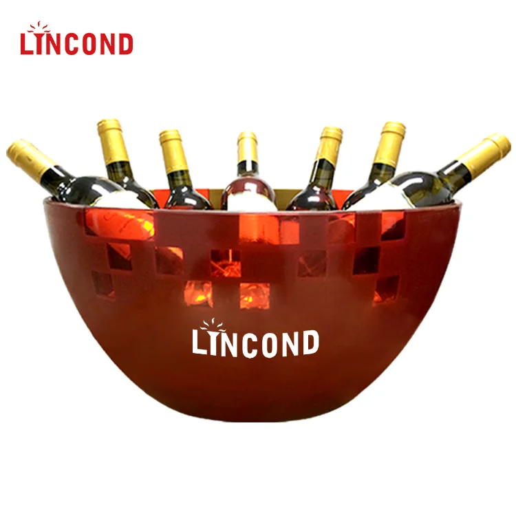 
Large capacity High Quality Acrylic Plastic Ice Bucket Big Capacity Champagne cooler ice bucket plastic 