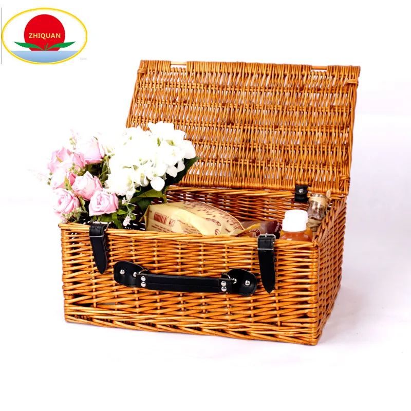 Free Sample Wholesale Cheap Wicker Basket For Gift, Wicker Picnic Basket Set