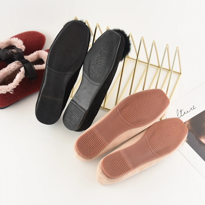 Wholesale cute nude foldable ballet woman flats shoes