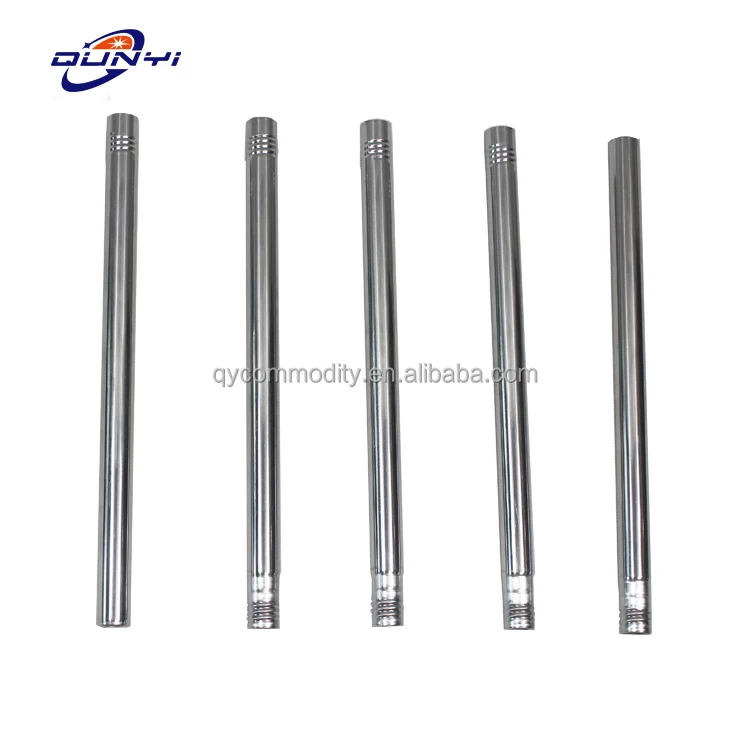 3 section connect stainless steel mop handle extension telescopic pole broom stick