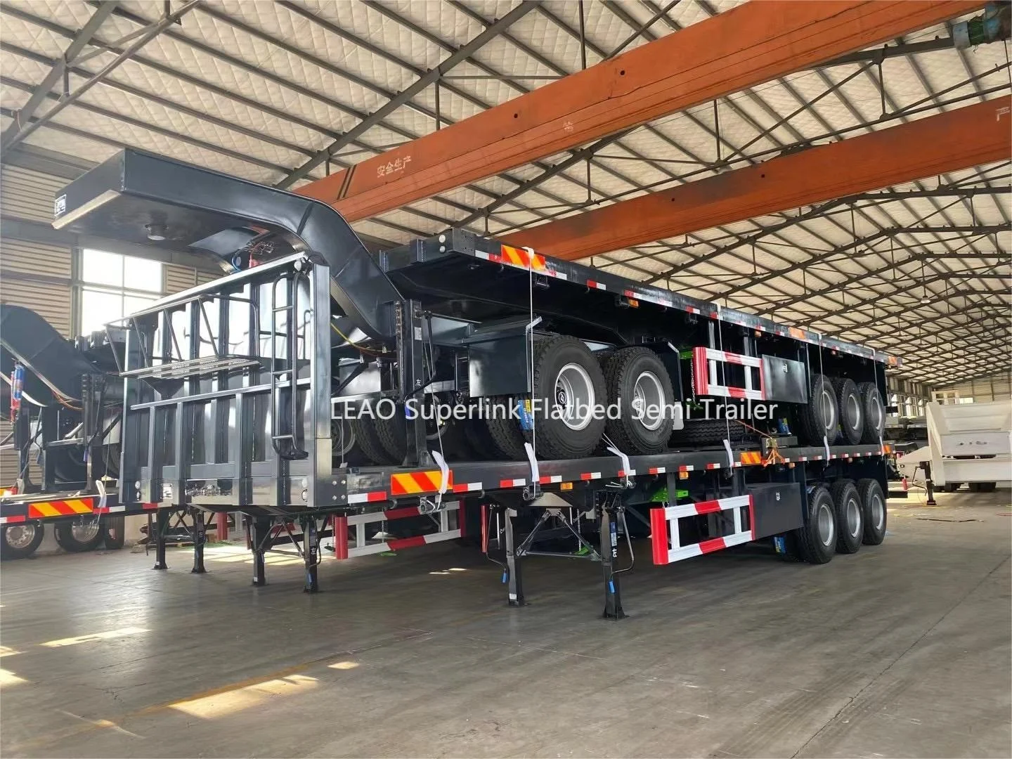Сверхмощный 3 оси 40ft 60ton Interlink супер ссылка бортовой полуприцеп Мерседес Бенц грузовик с прицепом LEAO трейлер стальная 6 или 12 единиц