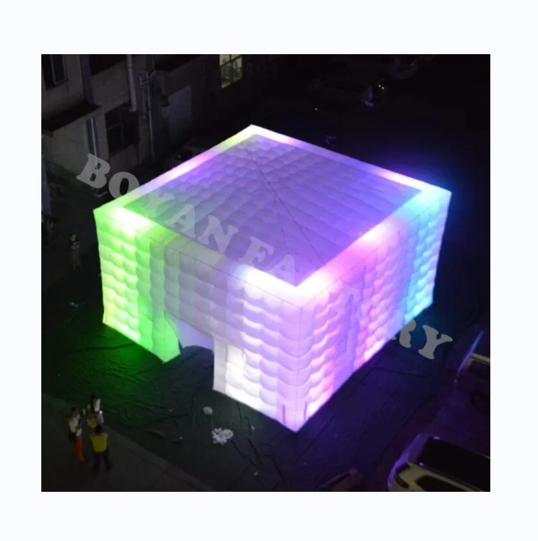 Наружная надувная палатка для ночного клуба со светодиодной